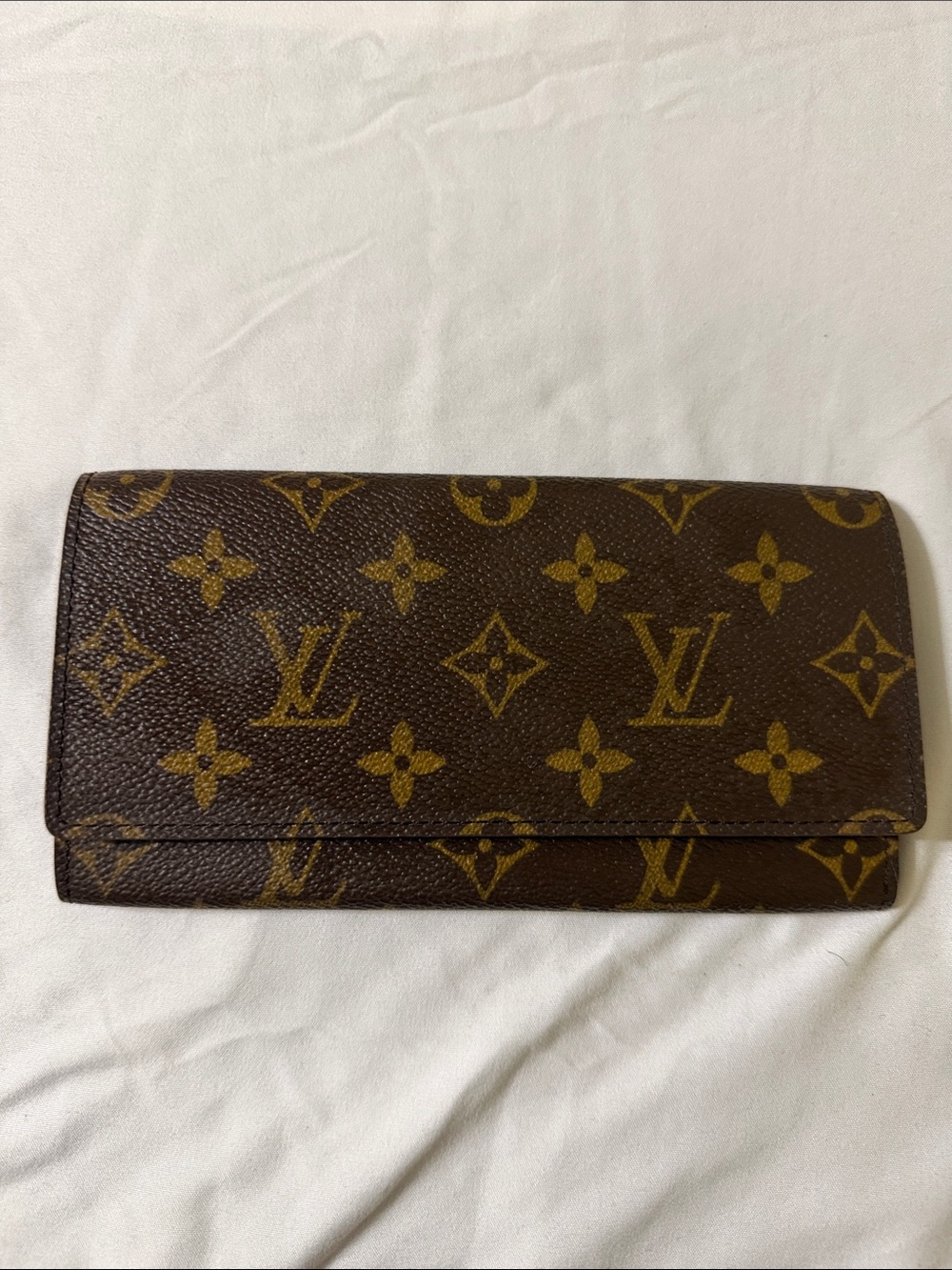 Louis Vuitton Monogram Canvas Long Wallet in Brown and Gold (final sale)